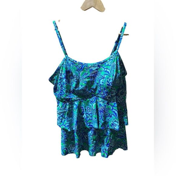 KIM GRAVEL X Swimsuits for All | tankini swim top 18W - Picture 1 of 4